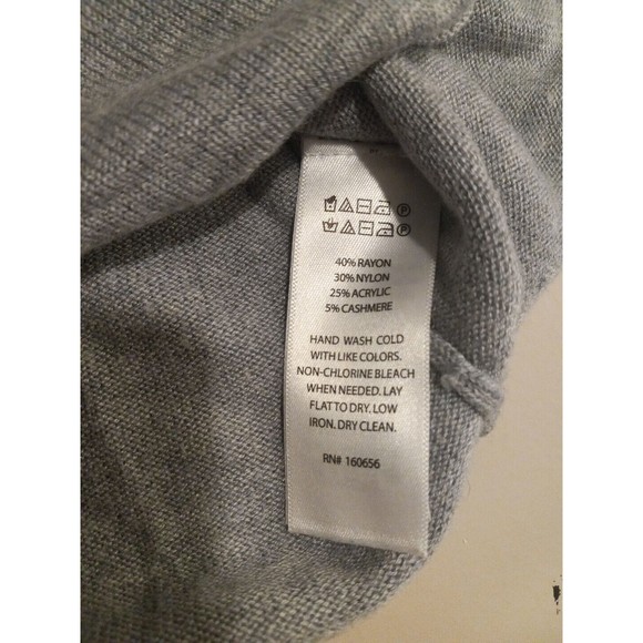 Rachel Zoe Womens Grey Blessed Woven In Long Sleeve Sweater Size Xl - Picture 8 of 9